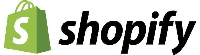 Shopify shopping cart logo.