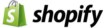 Shopify shopping cart logo.