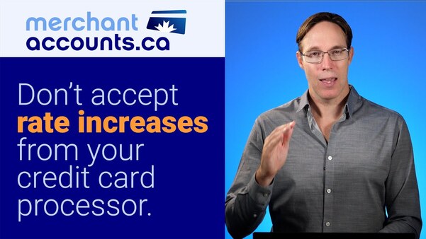 Don't Accept Rate Increases from your Credit Card Processor