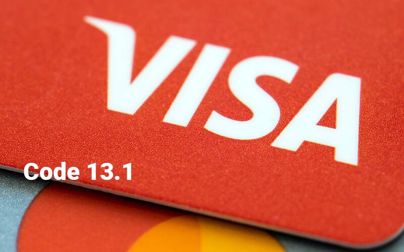 visa code 13.1 Merchandise/Service Not Received