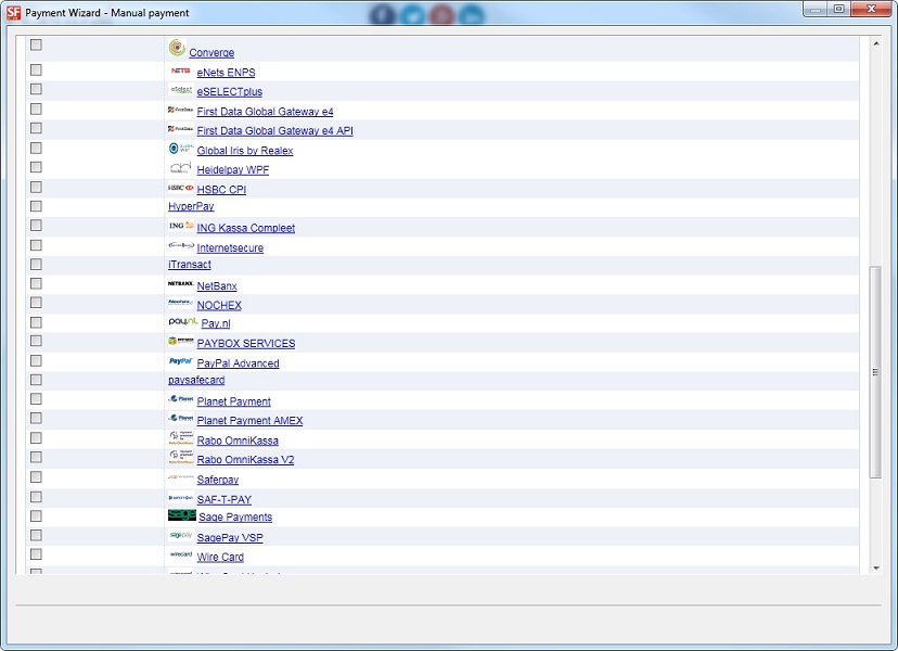 ShopFactory Supported Payment Gateway List