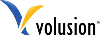 Volusion logo.