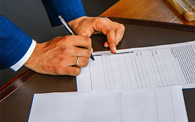 Credit Card processing contract.