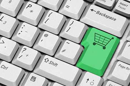 Shopping cart button.