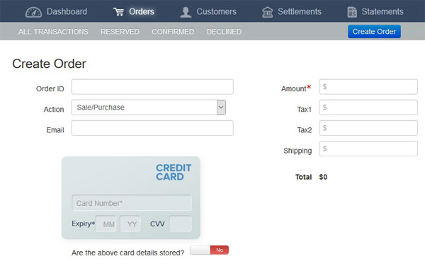 Virtual terminal screenshot.