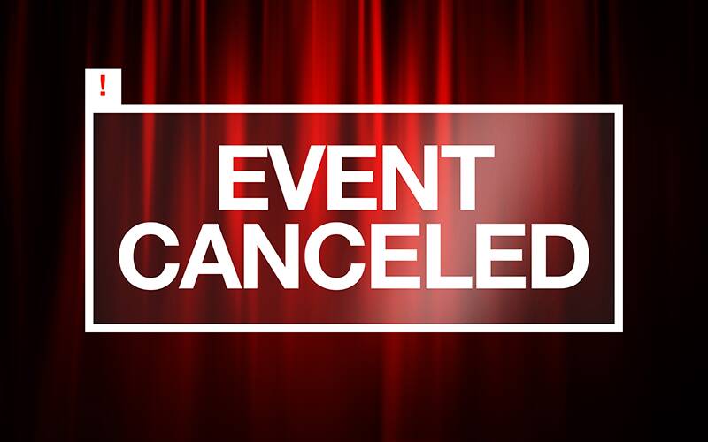 Event canceled.
