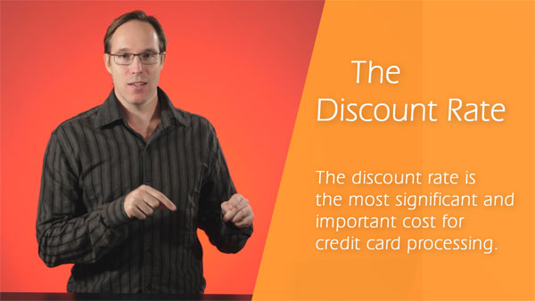 What is a discount rate in the credit card processing industry?